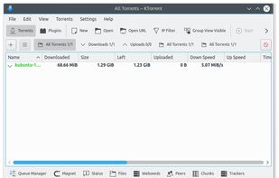 KTorrent screenshot 1