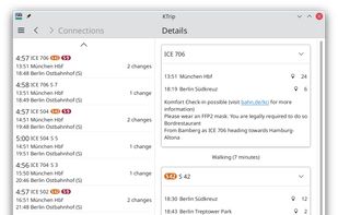 KTrip screenshot 1