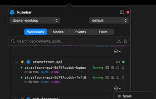 Kubebar screenshot 2