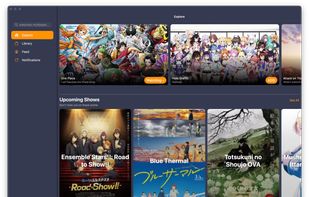 [Mac] Explore page with upcoming shows, top genres/themes, characters/people born today and many more curated categories. Updated to introduce you to the ever-evolving world of anime.