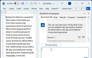 Kutools for Word screenshot 1