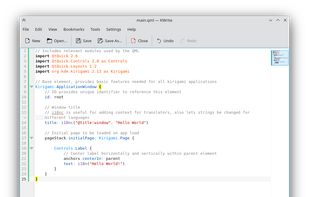 KWrite screenshot 1