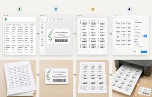 Label designer workflow