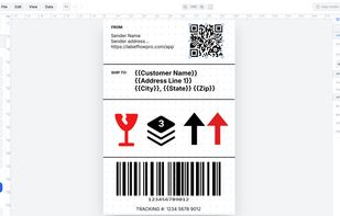 Online Label editor
