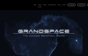 The first page of the sales page of the Labinator GrandSpace theme.