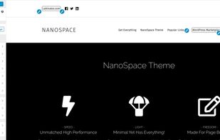 The screen of the customizer menu with all the available options when using the theme.