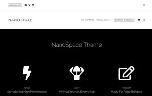 The demo site of the Labinator NanoSpace theme.
