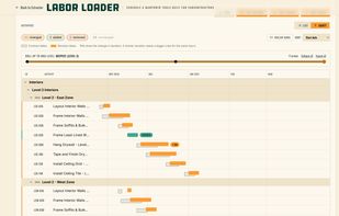 Compare schedule revisions: moved, added and longer activities on a Gantt.