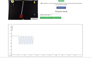 Pendulum remote laboratory (for learning physics and pendular motion)