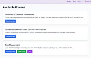 Validate learning with quizzes