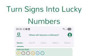 Turn Signs Into Lucky Numbers