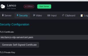 Lamco RDP Server screenshot 1