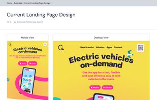 Landing Page Design screenshot 1