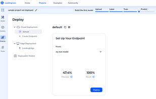Deploy the model to an exclusive cloud endpoint