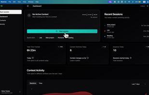Dashboard start session