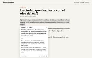 Translate selected text on any page with the browser extension