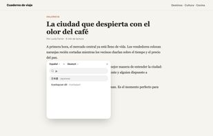 Pick from 70+ languages