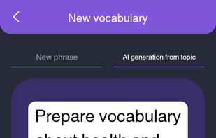 AI powered vocabulary builder