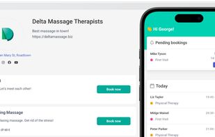 User-friendly online booking page with iOS and Android apps to manage appointments for service professionals and their teams.