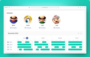 Manage your entire team's schedule, working hours, and service assignments from one intuitive dashboard.