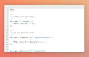 Laravel Lumen screenshot 1