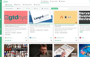 Lasso bookmarking service screenshot 1