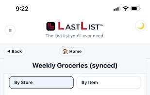 Plan Review showing nearby stores with real product matches and prices. Choose fulfillment method per store before shopping.