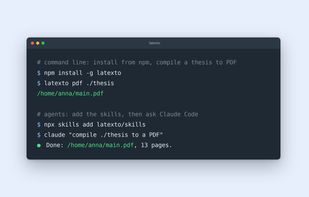 Command line and agent support