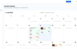 Calendar view
