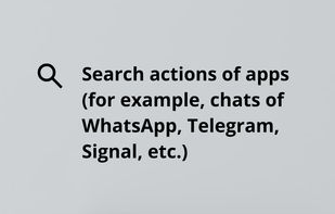 2) Actions of apps