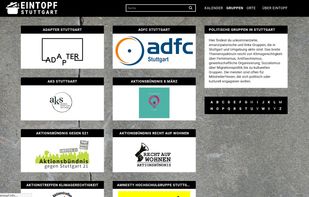 LAUTI group page which lists all the groups