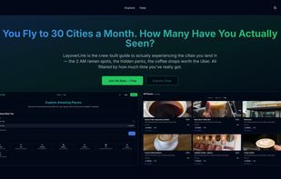 dark mode landing page