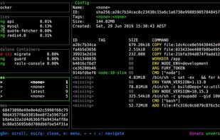 Lazydocker screenshot 1