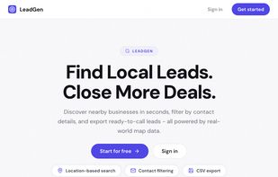leadgen landing