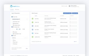Pick exactly who you want to find with LeadGibbon's search parameters