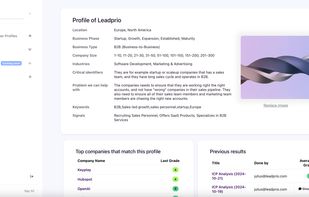 Created Ideal Customer Profile