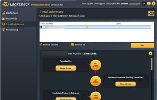 LeakCheck screenshot 2