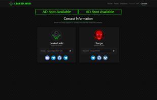 Contact Information Page