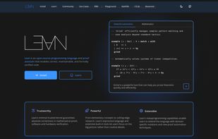 Lean Programming Language screenshot 1