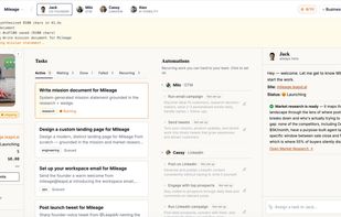 start with just an idea and get full business in 10 minutes. Website, backend, company email, marketing, all done for you.