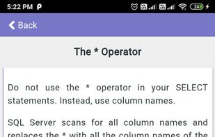 Learn SQL screenshot 2