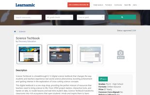 Resource page with all the relevant details about the learning resource