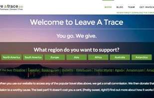 Leave A Trace homepage