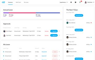 The Summary screen keeps all the information you need at your fingertips.