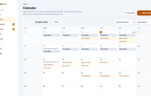 Team calendar: who is out and when