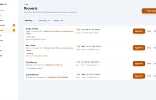 Approve a time-off request and see the balance after it