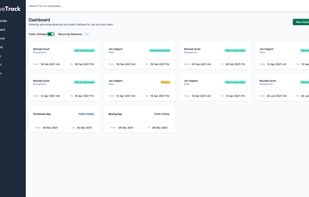 Leavetrack screenshot 1