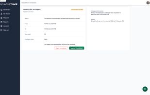 Leavetrack screenshot 3