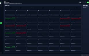 Calendar
View projected balances, upcoming income, bills, and expenses by day using monthly, weekly, or agenda views.