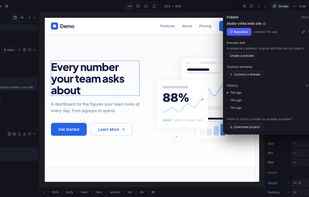 Publish with custom domains and deploy history